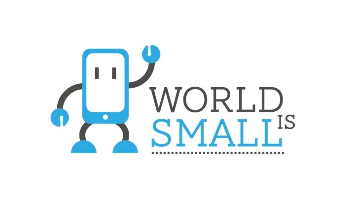 world is small logo