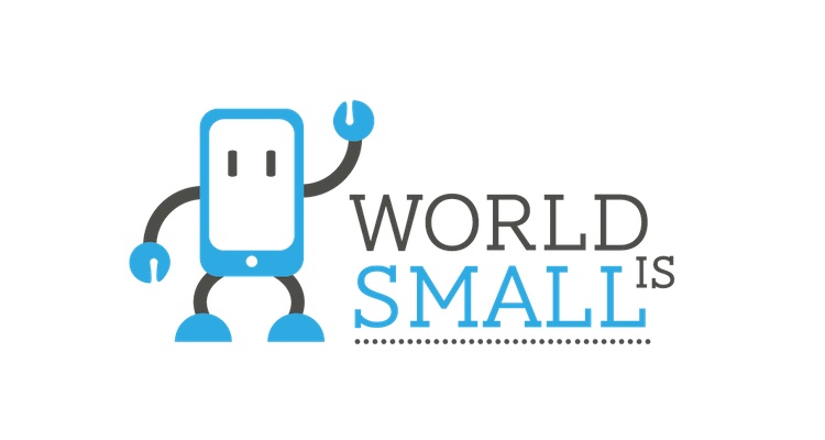 world is small logo